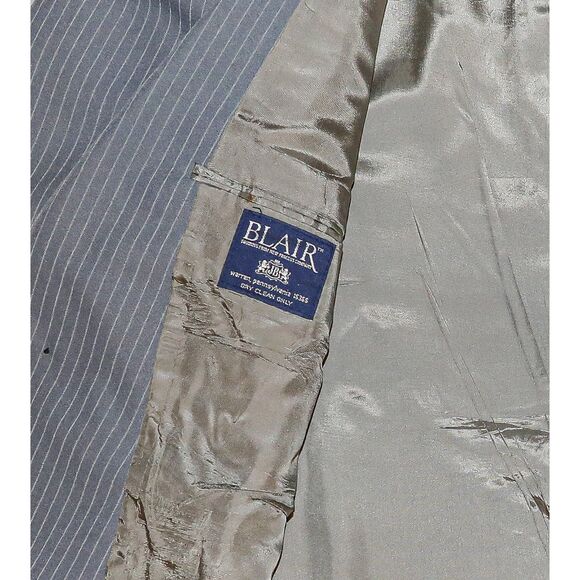 Blair Pinstripe Suit 2 Piece Suit Set Mens Tailored Blazer & Trouser 49R 42W - Picture 5 of 8